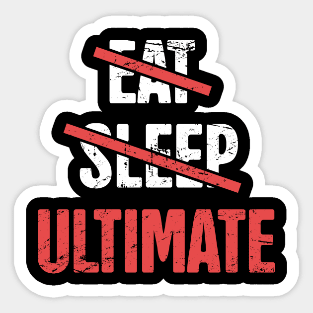 Eat, Sleep, Ultimate Frisbee Sticker by Wizardmode